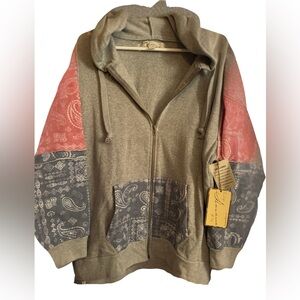 Vintage Havana Zipped Hoodie - New with tags